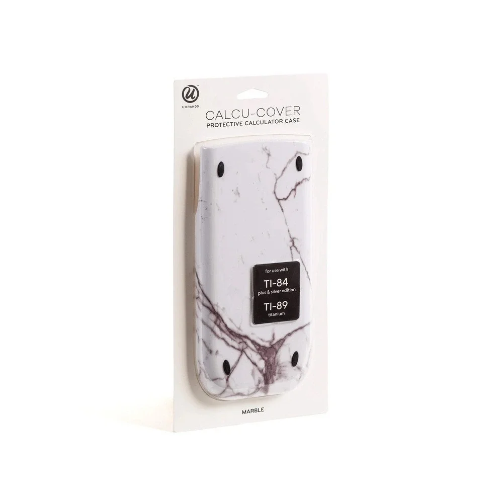 🟢Slide Cover Calculator Marble Protective Calculator Case White TI 84 TI 89#️⃣